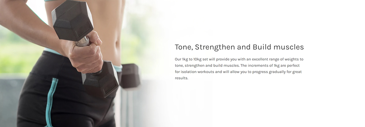 Woman lifting dumbbell